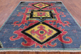 Ikat Hand Knotted Wool Area Rug - 8' 7" X 10' 0" - Golden Nile