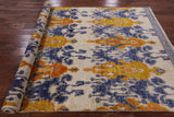 Ikat Handmade Wool Area Rug - 5' 10" X 8' 6" - Golden Nile