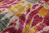 Ikat Handmade Wool Area Rug - 7' 9" X 9' 10" - Golden Nile