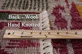 Ikat Handmade Wool Area Rug - 7' 9" X 9' 10" - Golden Nile