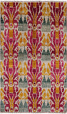 Ikat Handmade Wool Area Rug - 5' 1" X 8' 10" - Golden Nile