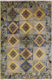 William Morris Hand Knotted Wool Area Rug - 6' X 8' 10" - Golden Nile