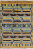 Tribal Moroccan Hand Knotted Wool Area Rug - 5' 4" X 8' 0" - Golden Nile