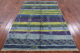 Signed Moroccan Southwest Navajo Handmade Area Rug - 5' 4" X 8' 2" - Golden Nile