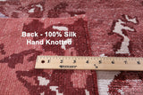 100% Silk Hand Knotted Area Rug - 8' 1" X 10' 1" - Golden Nile