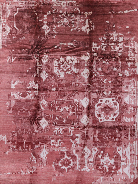 Abstract Modern Handmade Silk Rug - 9' 2" X 12' 2" - Golden Nile