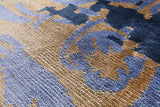 Modern Handmade Silk Area Rug - 8' 10" X 11' 8" - Golden Nile