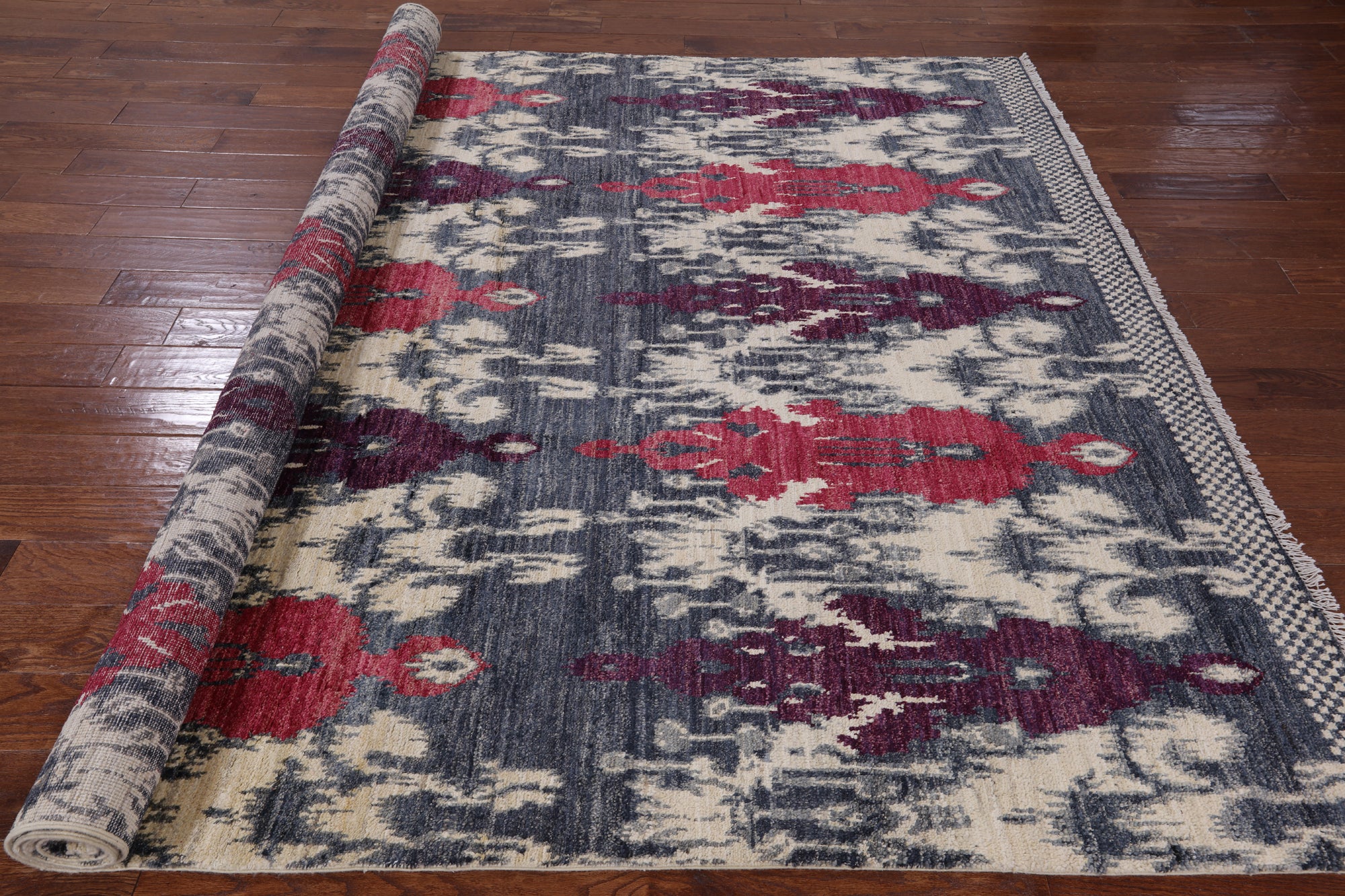 Ikat Handmade Wool Area Rug - 8' 2" X 10' 4" - Golden Nile