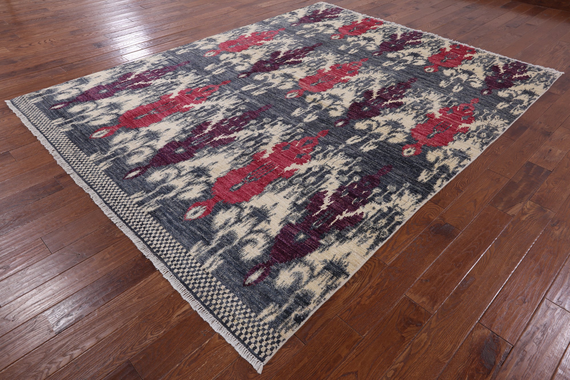 Ikat Handmade Wool Area Rug - 8' 2" X 10' 4" - Golden Nile