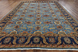 Blue Fine Serapi 9 X 13 Oriental Rug - Golden Nile