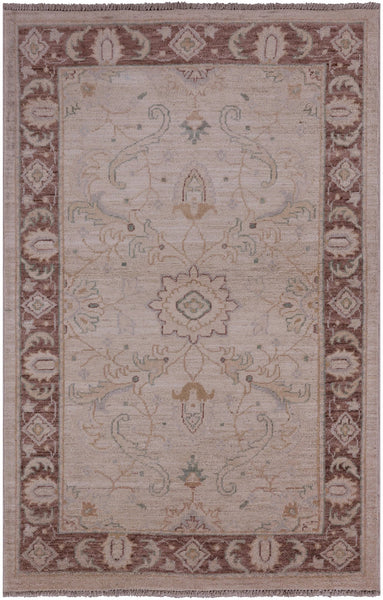Peshawar Hand Knotted Area Rug - 3' 2" X 4' 10" - Golden Nile