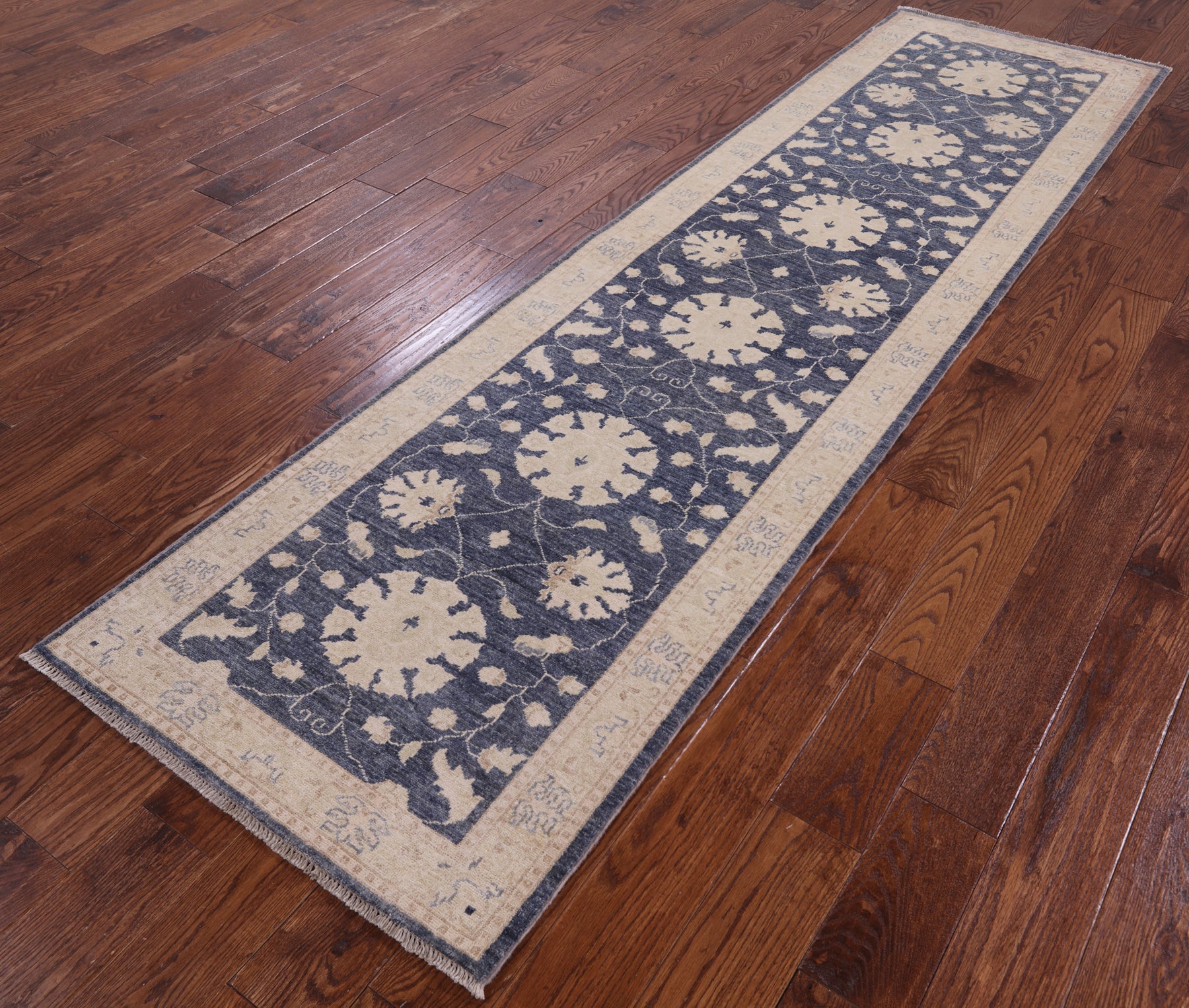 Peshawar Handmade Wool Runner Rug - 2' 7" X 9' 9" - Golden Nile