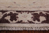 Ivory Peshawar Hand-Knotted Wool Runner Rug - 2' 7" X 9' 7" - Golden Nile