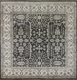 Oriental 6' Square Peshawar Rug - Golden Nile