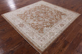 Square Peshawar Hand Knotted Wool Rug - 6' 0" X 6' 3" - Golden Nile