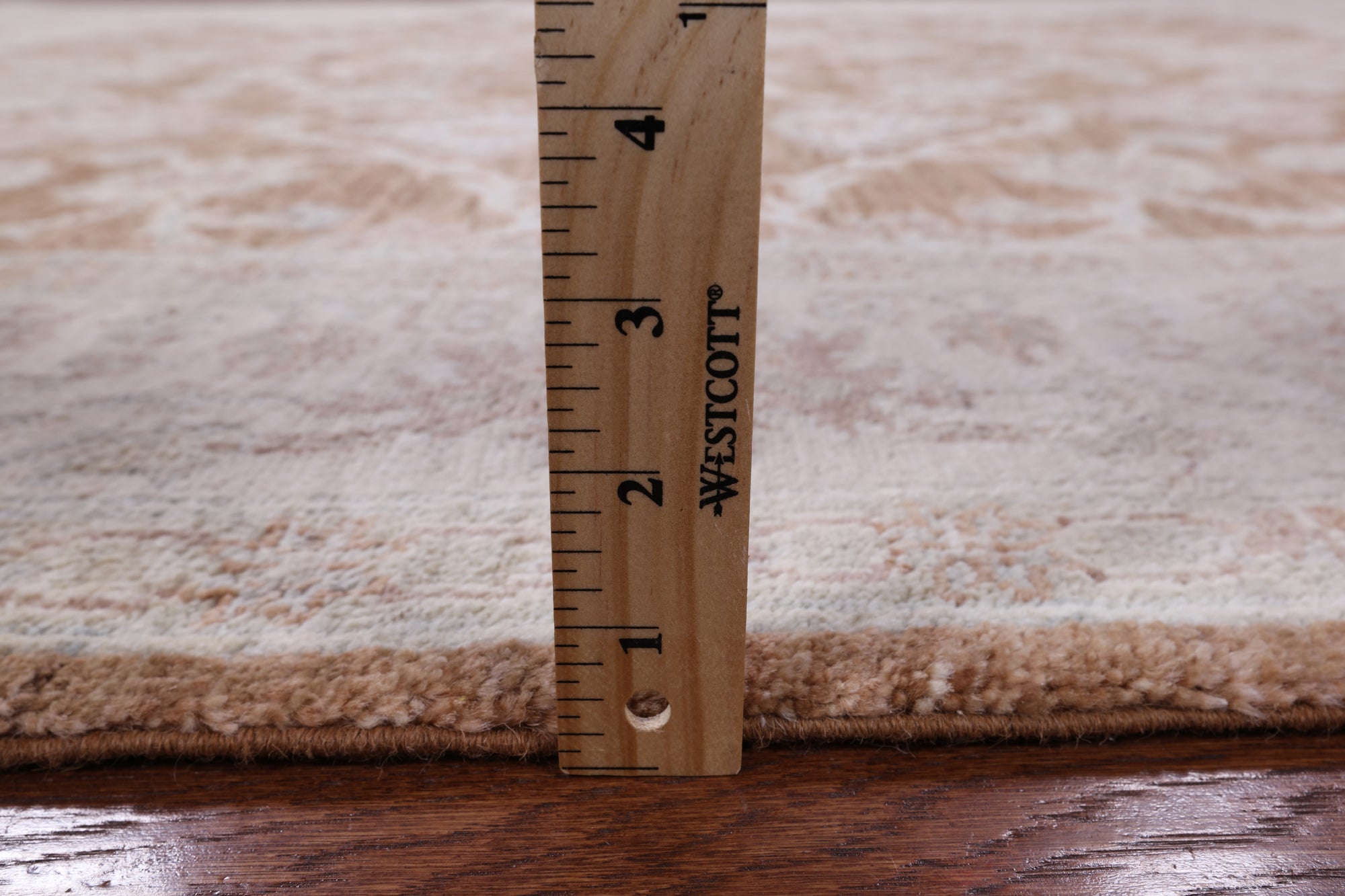 Square Peshawar Hand Knotted Wool Rug - 6' 0" X 6' 3" - Golden Nile