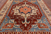 Fine Serapi Hand Knotted Wool Rug - 9' 3" X 12' 2" - Golden Nile