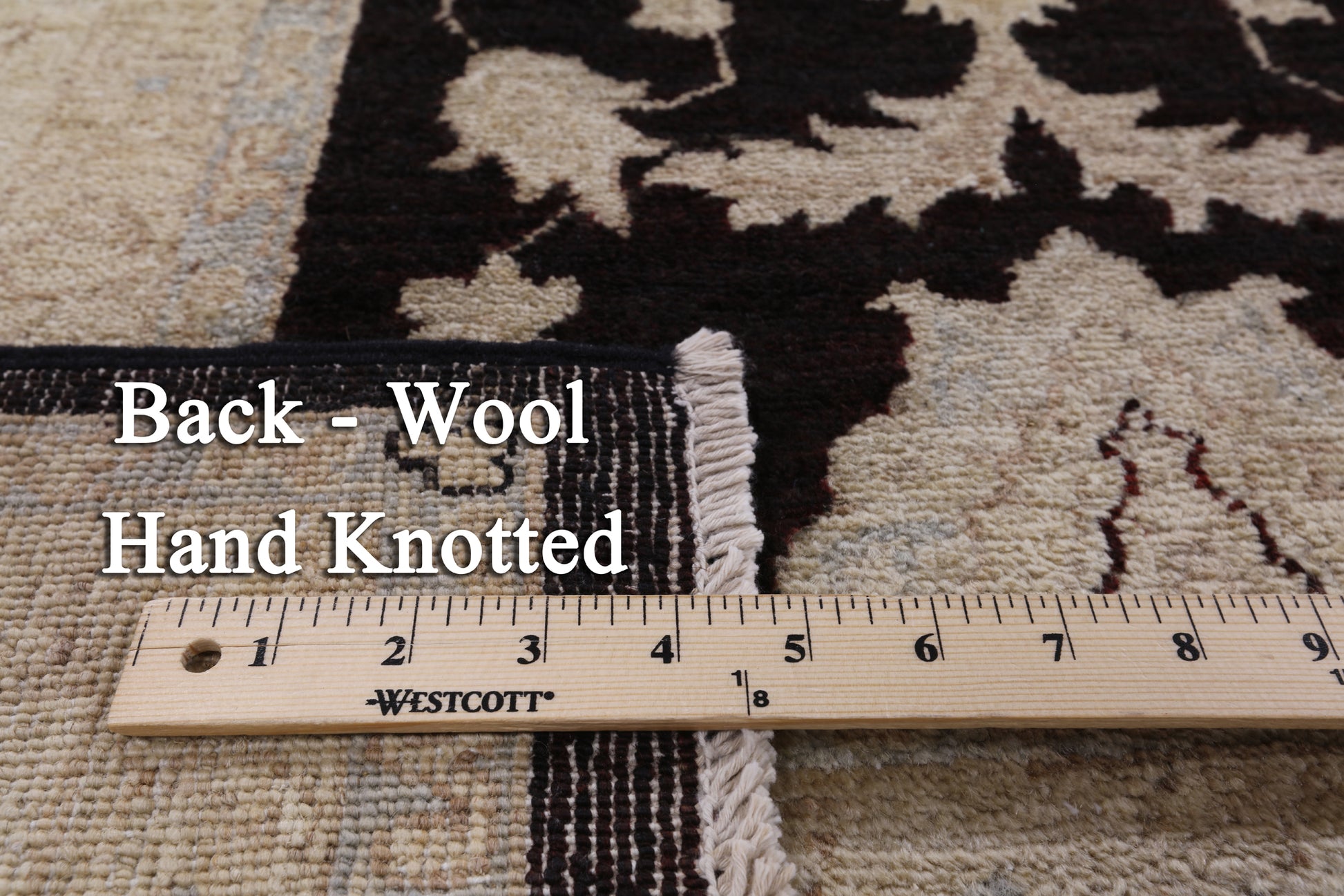Peshawar Hand Knotted Area Rug - 9' 1" X 11' 10" - Golden Nile