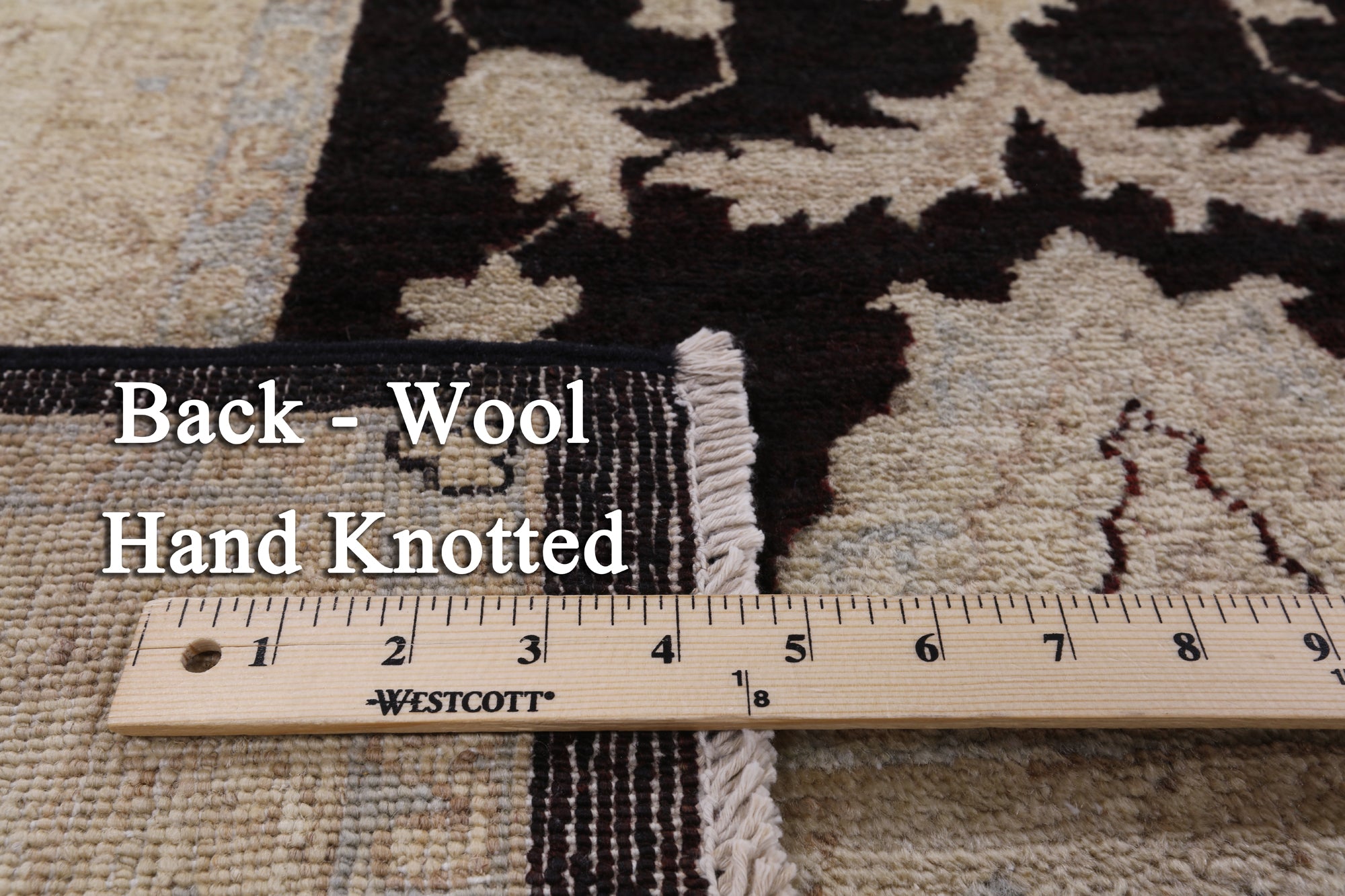 Peshawar Hand Knotted Area Rug - 9' 1" X 11' 10" - Golden Nile