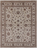 Ivory Peshawar Hand Knotted Area Rug - 8' 3" X 10' 6" - Golden Nile