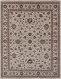 Ivory Peshawar Hand Knotted Area Rug - 8' 3" X 10' 6" - Golden Nile