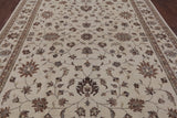 Ivory Peshawar Hand Knotted Area Rug - 8' 3" X 10' 6" - Golden Nile