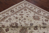 Ivory Peshawar Hand Knotted Area Rug - 8' 3" X 10' 6" - Golden Nile