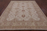 Chobi Peshawar Hand Knotted Wool Rug - 8' 0" X 9' 6" - Golden Nile