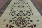 9 X 12 Wool Art Deco Hand Knotted Area Rug - Golden Nile