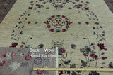 9 X 12 Wool Art Deco Hand Knotted Area Rug - Golden Nile