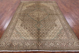 Persian Tabriz Hand Knotted Wool Area Rug - 6' 7" X 9' 4" - Golden Nile