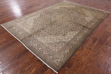 Persian Tabriz Hand Knotted Wool Area Rug - 6' 7" X 9' 4" - Golden Nile