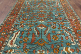 6 X 9 Handmade Fine Serapi Area Rug - Golden Nile