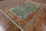 6 X 9 Handmade Fine Serapi Area Rug - Golden Nile