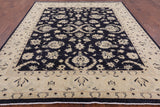 Blue Peshawar Hand Knotted Area Rug - 8' 2" X 9' 6" - Golden Nile