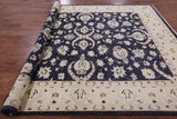 Blue Peshawar Hand Knotted Area Rug - 8' 2" X 9' 6" - Golden Nile