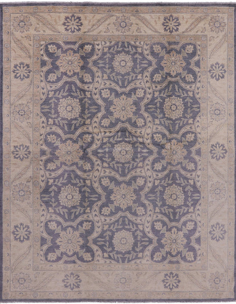 Peshawar Hand Knotted Wool Rug - 7' 10" X 9' 10" - Golden Nile
