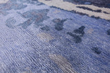 Abstract Handmade Silk Rug - 8' 1" X 10' 4" - Golden Nile