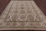 Ivory Peshawar Hand Knotted Rug - 7' 10" X 10' 1" - Golden Nile