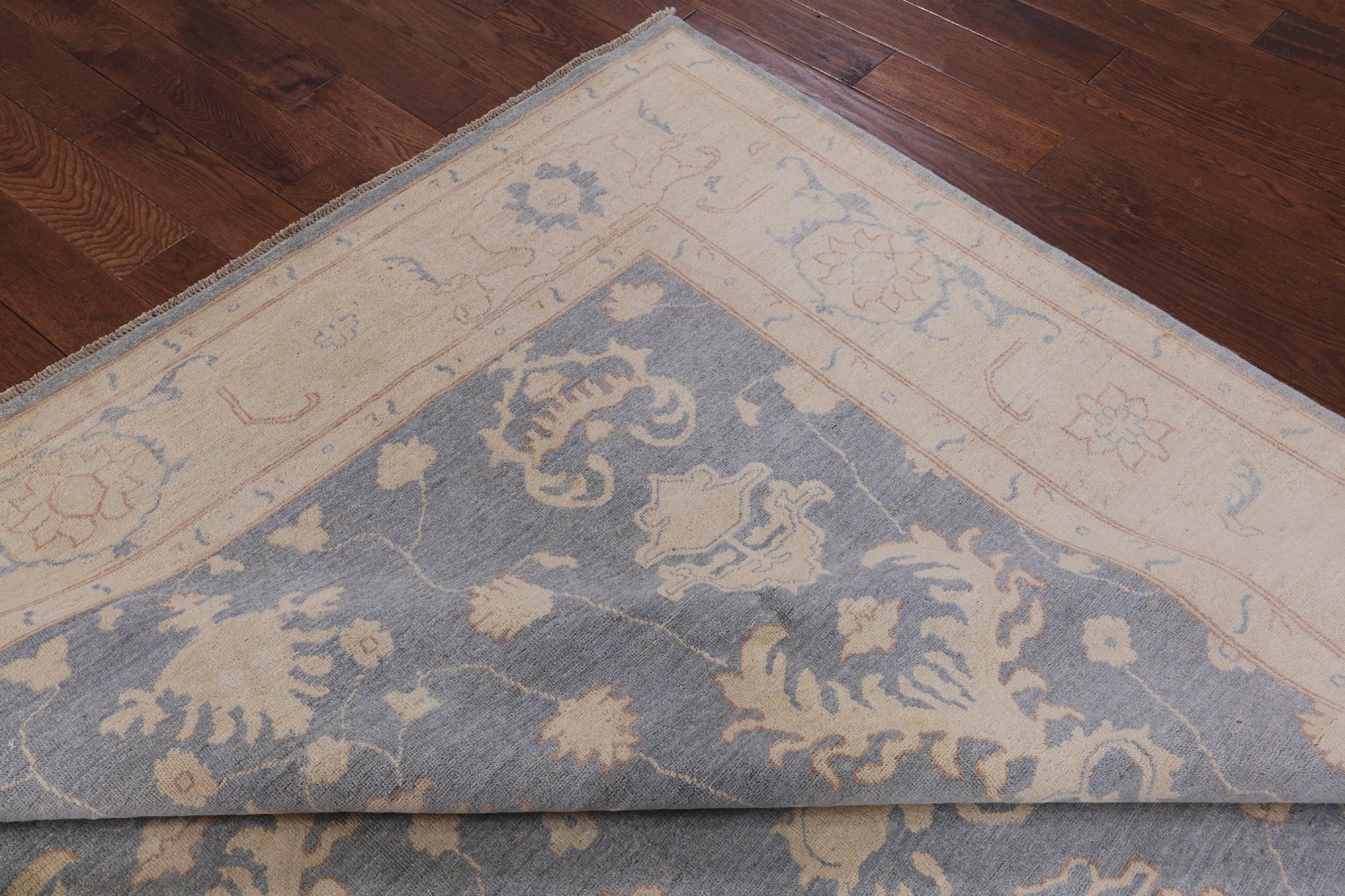 Peshawar Hand Knotted Wool Rug - 8' 2" X 9' 8" - Golden Nile