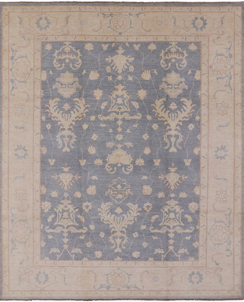 Peshawar Hand Knotted Wool Rug - 8' 2" X 9' 8" - Golden Nile