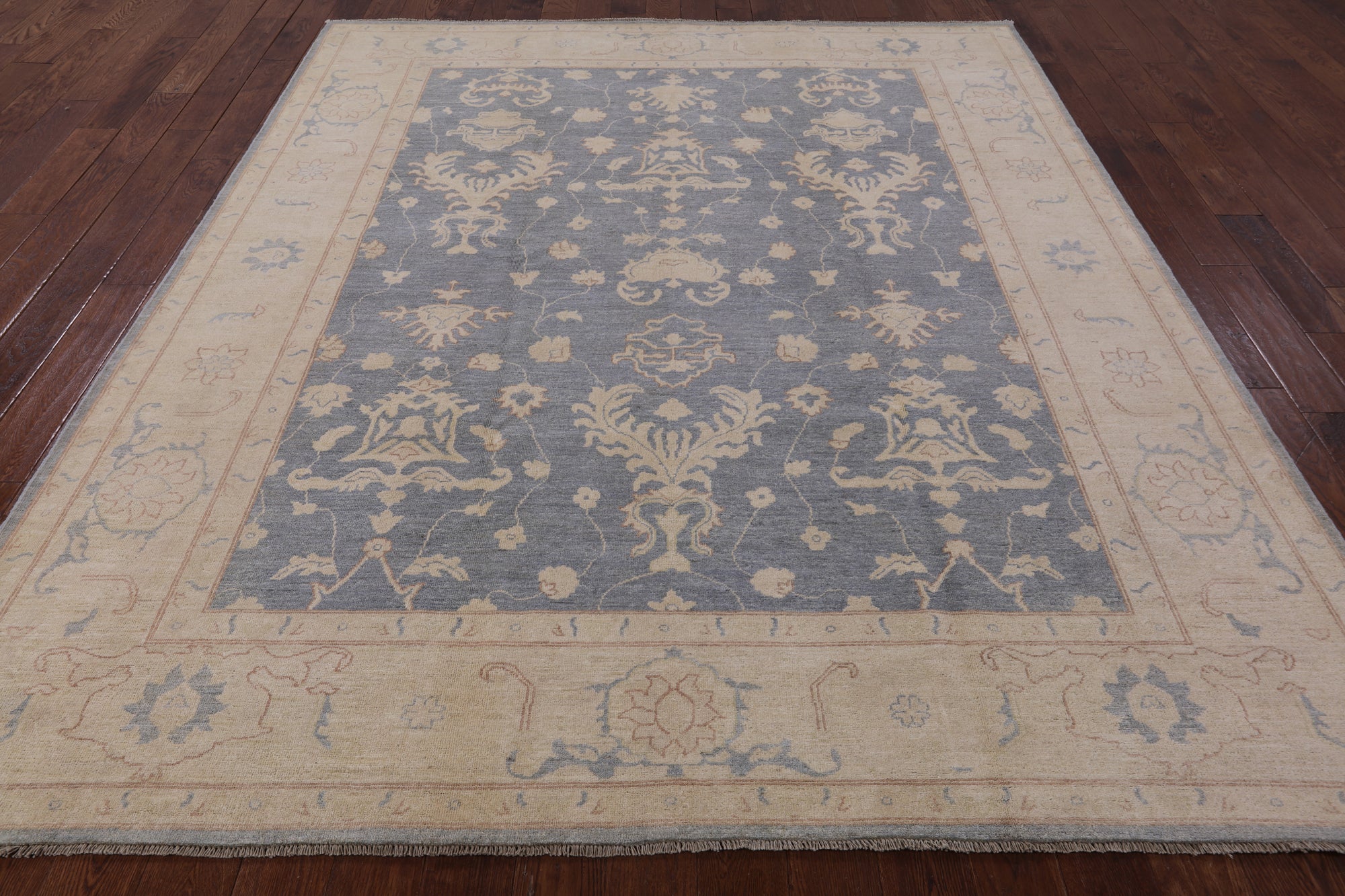 Peshawar Hand Knotted Wool Rug - 8' 2" X 9' 8" - Golden Nile