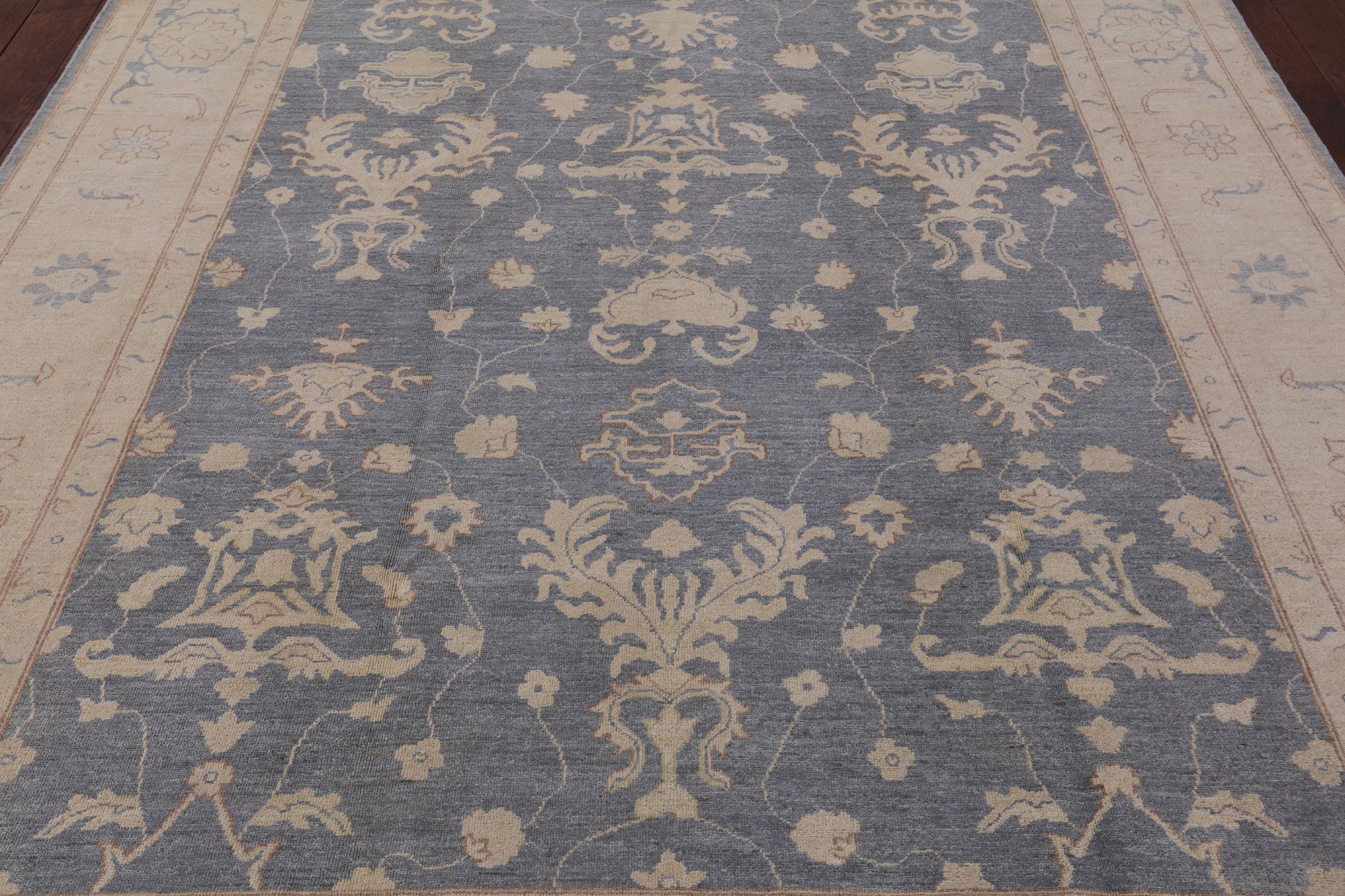 Peshawar Hand Knotted Wool Rug - 8' 2" X 9' 8" - Golden Nile