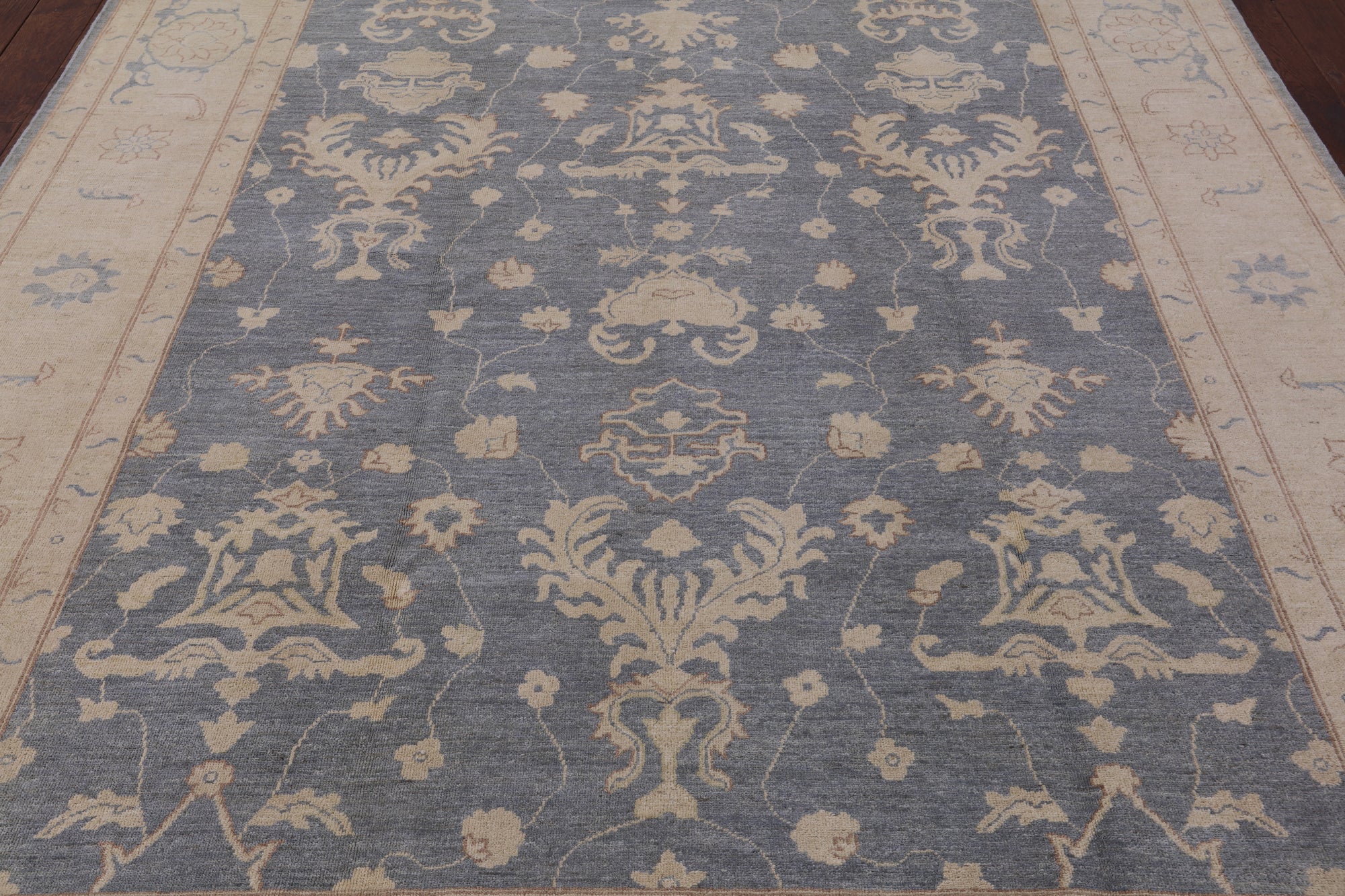 Peshawar Hand Knotted Wool Rug - 8' 2" X 9' 8" - Golden Nile