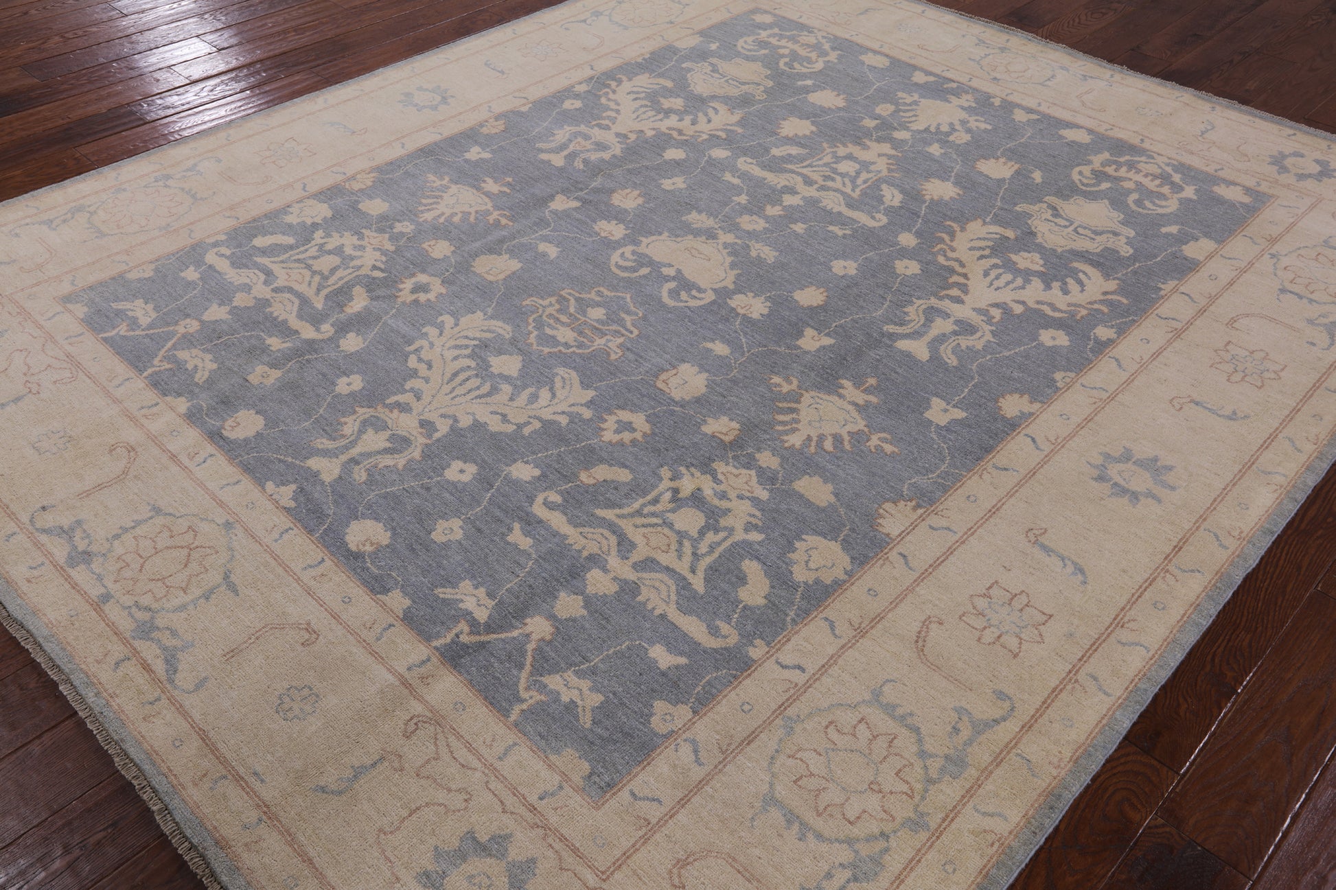 Peshawar Hand Knotted Wool Rug - 8' 2" X 9' 8" - Golden Nile
