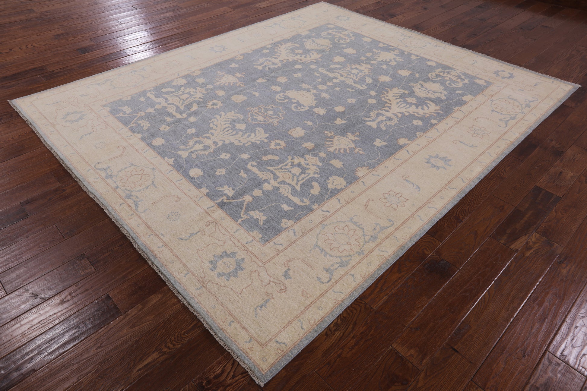 Peshawar Hand Knotted Wool Rug - 8' 2" X 9' 8" - Golden Nile
