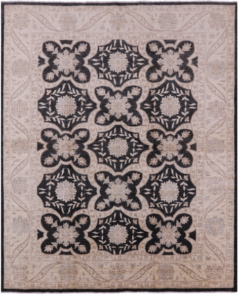 Peshawar Handmade Wool Rug - 8' 3" X 9' 10" - Golden Nile