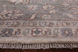 Ivory Peshawar Handmade  Wool Area Rug - 8' 2" X 9' 9" - Golden Nile