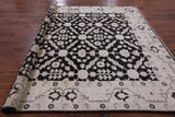 Black Chobi Peshawar Handmade Wool Rug - 8' 3" X 9' 7" - Golden Nile