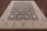Grey Peshawar Hand-Knotted Wool Rug - 8' 2" X 9' 10" - Golden Nile